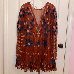 Free People Embroidered Dress